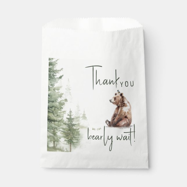Bolsa De Papel Animales De Woodland Que Podemos Esperar Temprano  (Anverso)