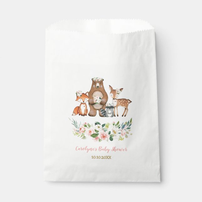 Bolsa De Papel Animales del bosque de las Tierras de la Madera Gi (Anverso)