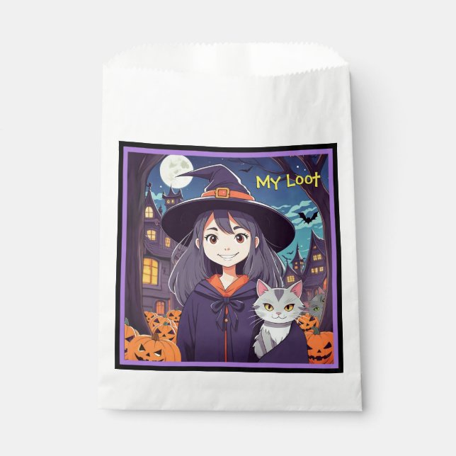 Bolsa De Papel Anime Halloween Witch (Anverso)