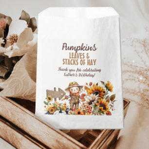 Bolsa De Papel Aniversario de la caída del girasol