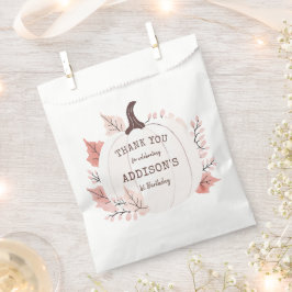 Bolsa De Papel Aniversario de la Calabaza Pequeña Gracias