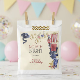 Bolsa De Papel Aniversario de la noche de la película para niños
