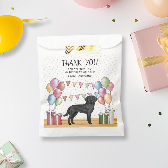 Bolsa De Papel Aniversario de la recuperación de Labrador Negro P (Subido por el creador)