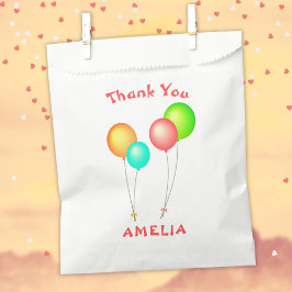 Bolsa De Papel Aniversario de los niños con globos