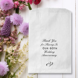 Bolsa De Papel Aniversario simple del Boda Anillo de Diamantes Gr