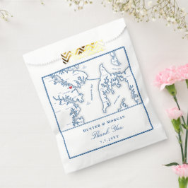 Bolsa De Papel Annapolis Kent Island Map Navy gracias Boda