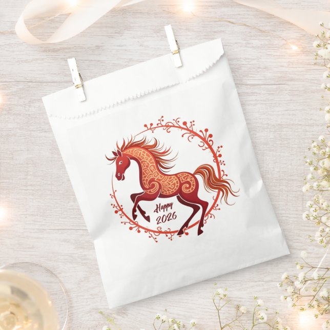 Bolsa De Papel Año del caballo 2026 (Cortado)