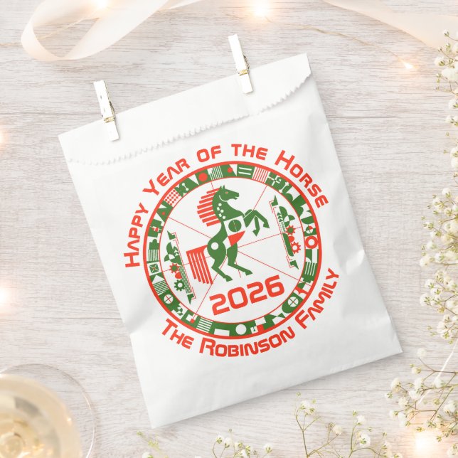 Bolsa De Papel Año del caballo 2026 (Cortado)