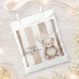 Bolsa De Papel Apenas Esperamos Chupete de Osito para Baby Shower