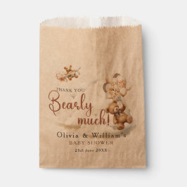 Bolsa De Papel Apenas Podemos Esperar Cumpleaños del Bebe Cub Bro