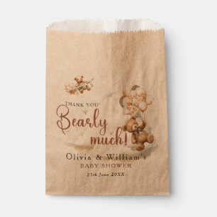Bolsa De Papel Apenas Podemos Esperar Cumpleaños del Bebe Cub Bro