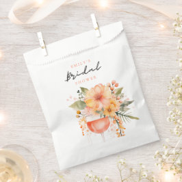 Bolsa De Papel Aperol Spritz Floral Despedida de Soltera