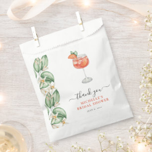 Bolsa De Papel Aperol Spritz Naranja Bridal Shower