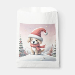 Bolsa De Papel Apertura de Navidades cortos con sombrero de santa