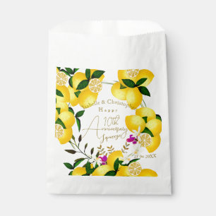 Bolsa De Papel Apretón de limón blanco
