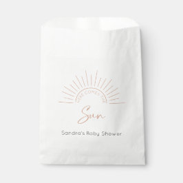 Bolsa De Papel Aquí Viene El Baby Shower Moderno De Sun Boho
