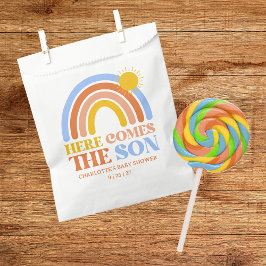Bolsa De Papel Aquí viene el hijo Baby Shower