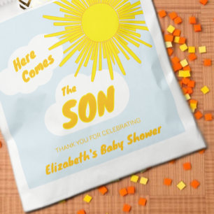 Bolsa De Papel Aquí viene el hijo Baby Shower