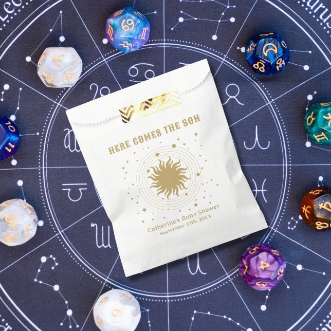 Bolsa De Papel Aquí Viene El Hijo | Baby Shower celestial (Subido por el creador)