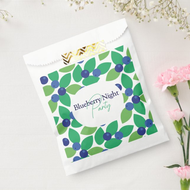 Bolsa De Papel Arándano azul. (Sellado)