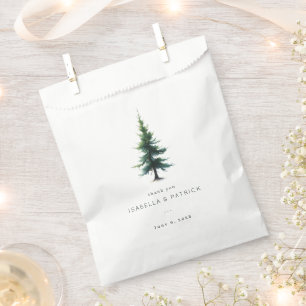 Bolsa De Papel Árbol de hoja perenne verde sereno
