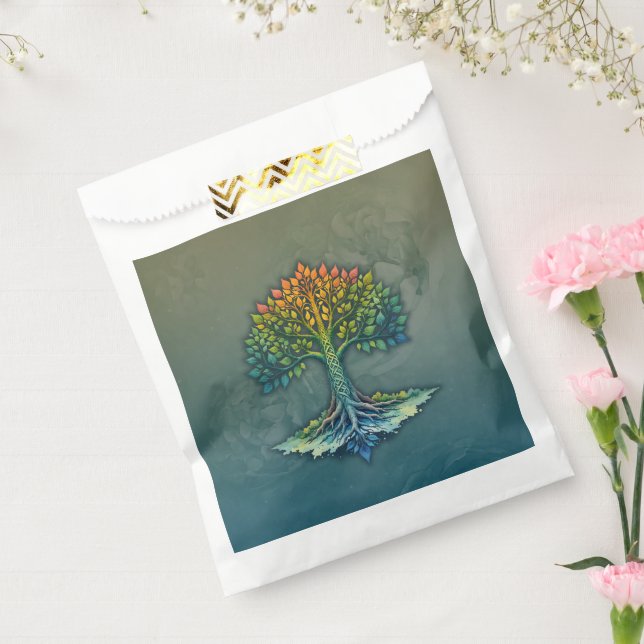 Bolsa De Papel Árbol de la Vida Amanecer Cambiante  (Sellado)