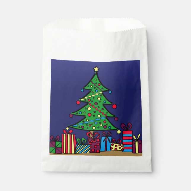 Bolsa De Papel árbol de Navidad (Anverso)