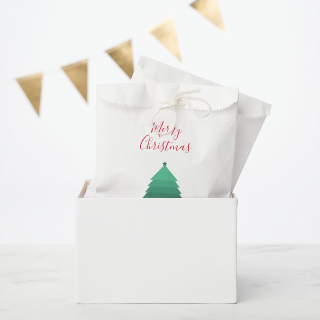 Bolsa De Papel Árbol de Navidad (Fiesta)