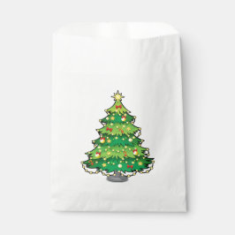Bolsa De Papel Árbol de Navidad de dibujos animados