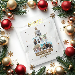 Bolsa De Papel Árbol de Navidad de Madera Rusa | 5 Fotos Collage