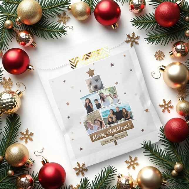 Bolsa De Papel Árbol de Navidad de Madera Rusa | 5 Fotos Collage (Subido por el creador)