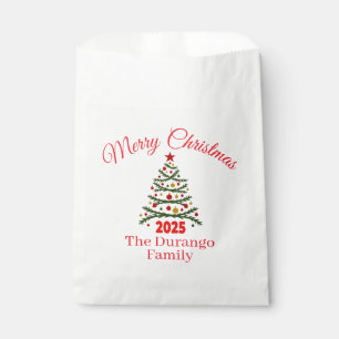 Bolsa De Papel Árbol de Navidad Festivo Personalizable Fiesta de 