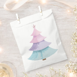 Bolsa De Papel Árbol de Navidad Pastel