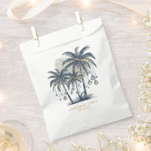 Bolsa De Papel Árboles de palmas azules de ensueño