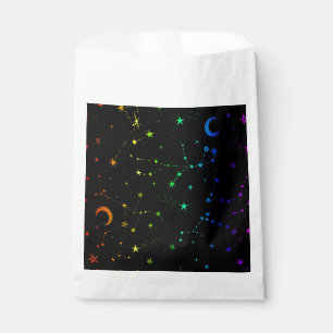 Bolsa De Papel arco iris de la constelación celestial de estrella