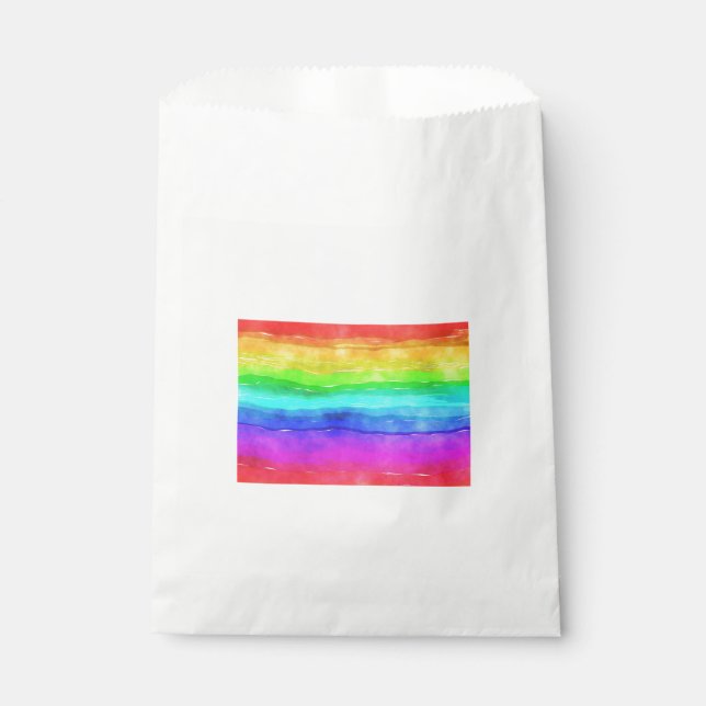 Bolsa De Papel Arcoiris pintado (Anverso)