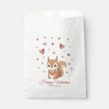 Ardilla Adorable con Corazón Día de San Valentín