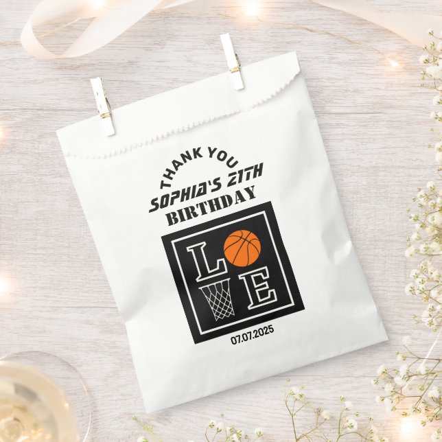 Bolsa De Papel Aros de Baloncesto, Regalo de Cumpleaños para Juga (Cortado)