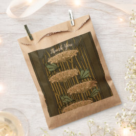Bolsa De Papel Arte Deco Nenúfar Rústico Gracias