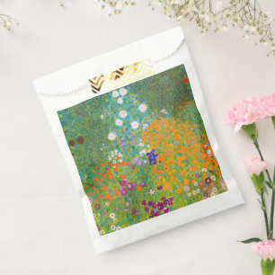Bolsa De Papel Arte floral de jardín de campo de Gustav Klimt vin