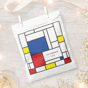 Bolsa De Papel Arte Moderno De Stijl Geométrico Minimalista Mondr