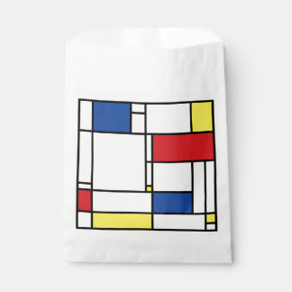 Bolsa De Papel Arte Moderno De Stijl Geométrico Minimalista Mondr