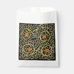 Bolsa De Papel Artes y Oficios Vintage Patrón Floral Roycroft