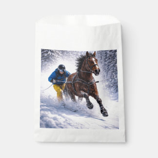 Bolsa De Papel Artesanía de Caballo de Invierno | Suministros par