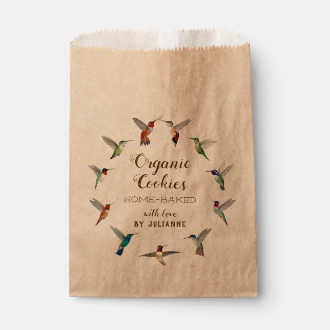 Bolsa De Papel Artículos Caseros Colibrí (Anverso)