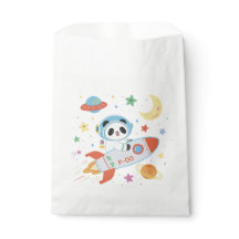 astronauta azul y naranja Panda