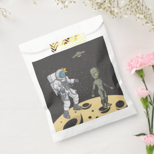 Bolsa De Papel Astronauta y extranjera