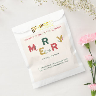 Bolsa De Papel Atado con Feliz Navidad