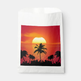 Bolsa De Papel Atardecer Tropical