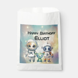 Bolsa De Papel Atención Cumpleaños Intergaláctico